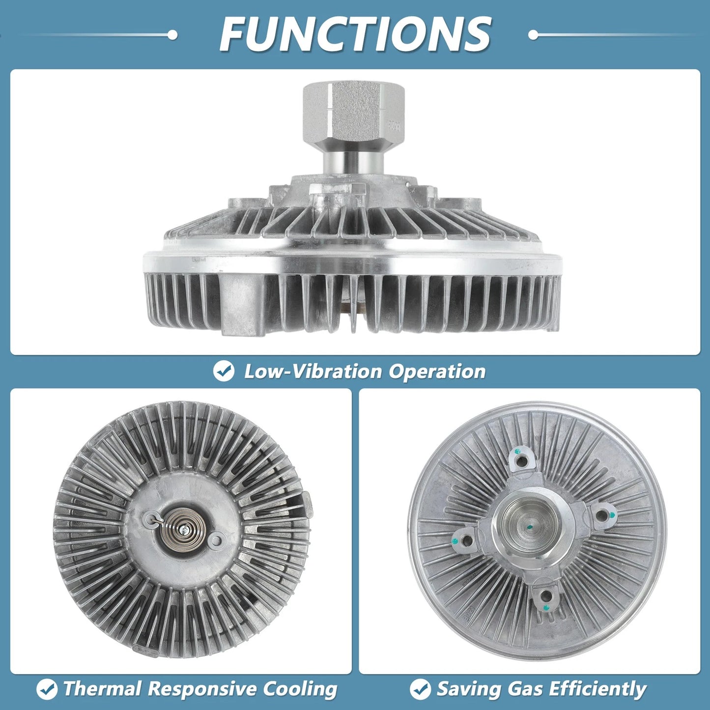 Cooling Fan Clutch for Dodge Ram 1500 2011–2020, Ram 2500 3500 No. 55056840AB