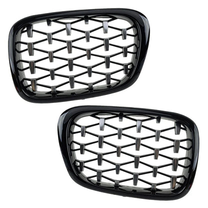 2 x Diamond Style Front Grille for BMW E39 5 Series M5 (1997-2003)