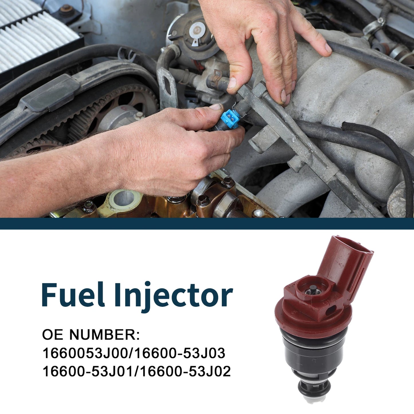 Fuel Injector No. 1660053J00 for Nissan Sentra SE-R 2.0 (1991–1994)