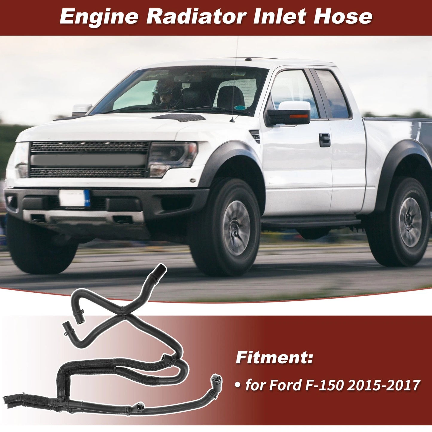 HVAC Heater Water Hose for Ford F-150 (2015–2017) No.FL3Z18472K