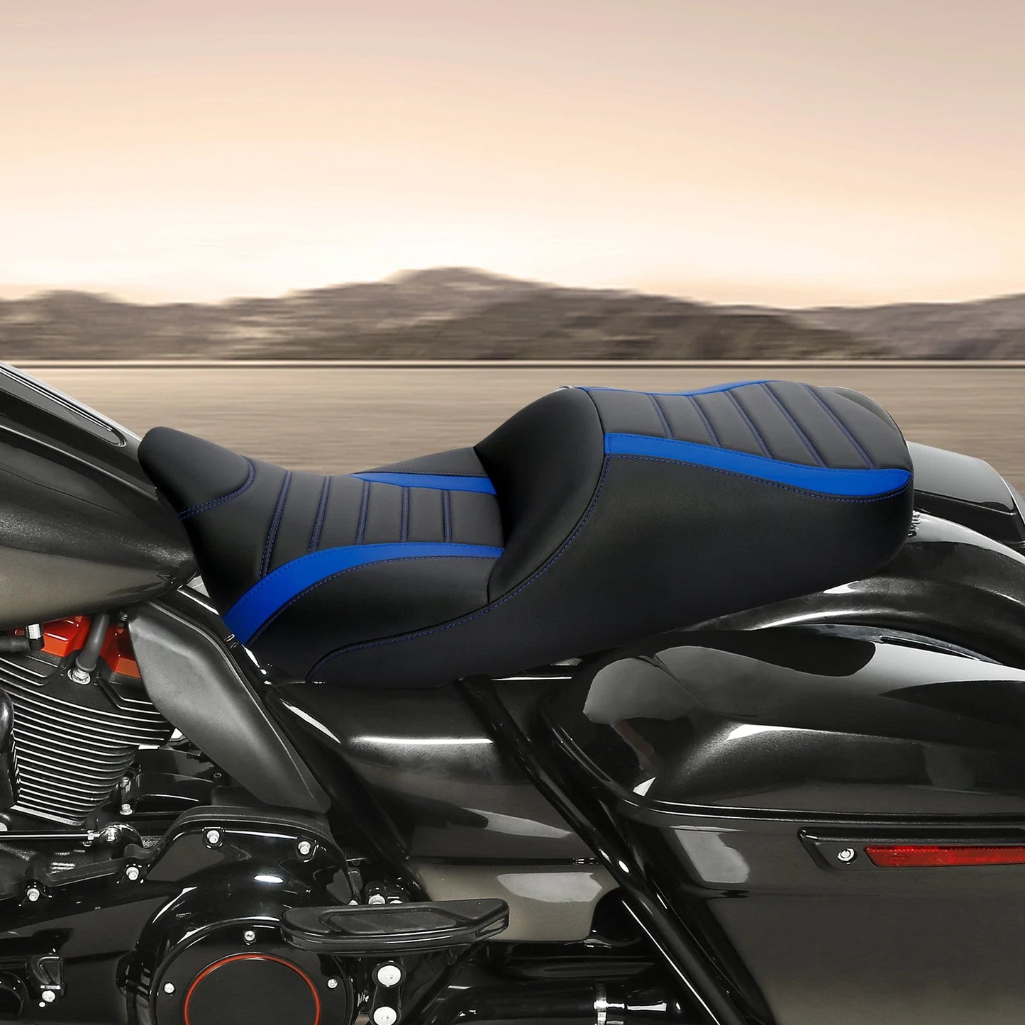 Driver Passenger Seat for Harley Touring CVO Street Road Glide (2009-2023)