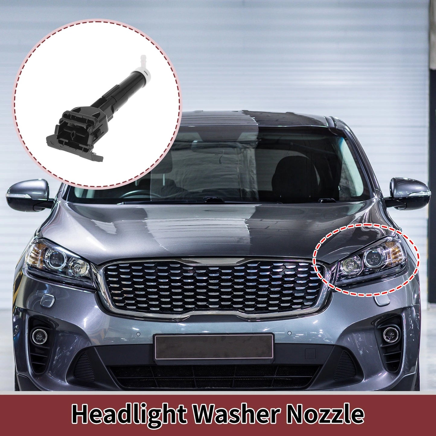 Front Driver Side Headlight Washer Nozzle for Mitsubishi Outlander (2014–2021) No. 8264A193