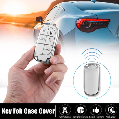 Smart Key Fob Case Cover Kit for Jeep Grand Cherokee Renegade (2011–2023)