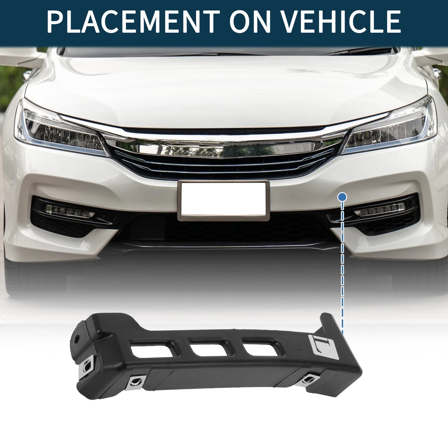 1pc Left Front Bumper Retainer Bracket No.23227561 for Chevrolet Equinox (2018–2022)