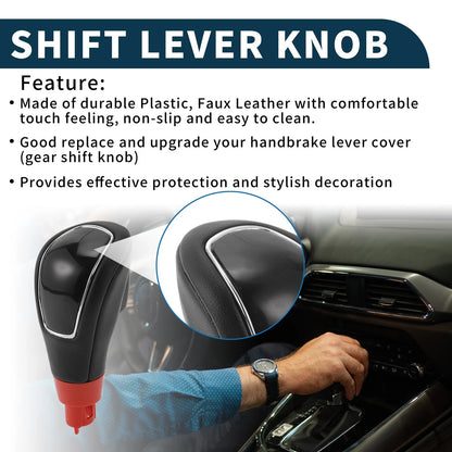 Automatic Gear Shift Knob for Ford Kuga (2008–2012) Plastic Faux Leather Black
