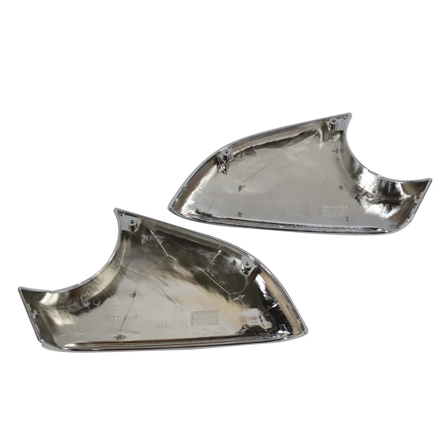 L+R Side Rear View Mirror Chrome Cover Lower Holder for Tesla Model X (2016–2021)