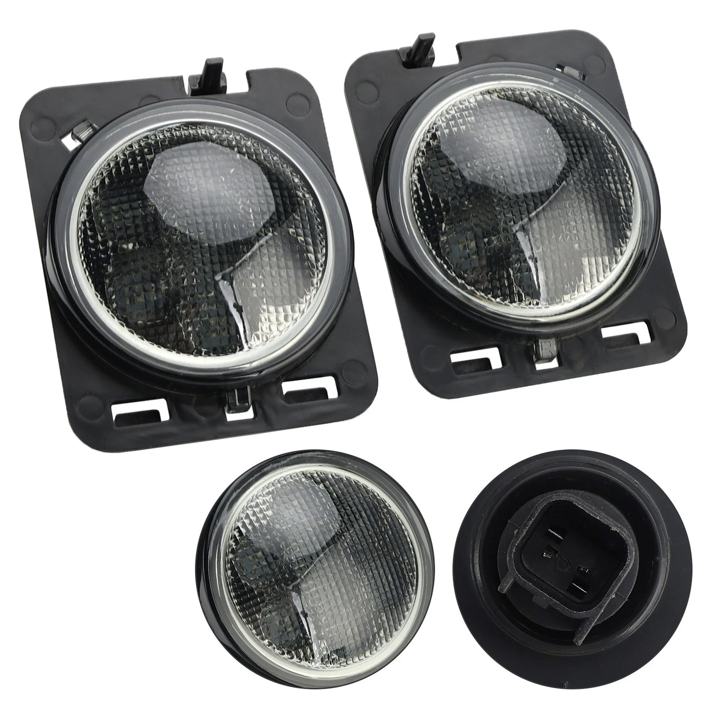 2X Front Fender Parking Side Marker LED for Wrangler JK (2007–2015) A1