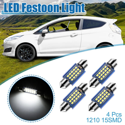Set of 4 LED Festoon Lights for Car (36mm, 1210)