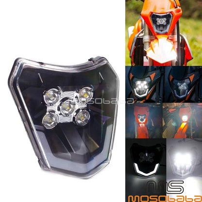 1X LED Headlight for KTM Enduro SX SXF EXC XCF FE TE 250 350 450