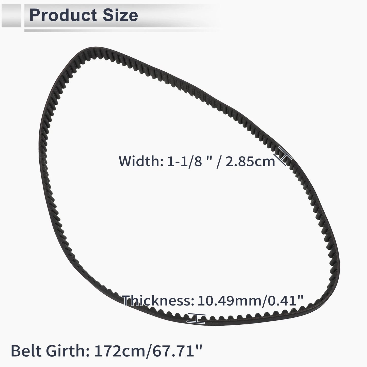 128T Drive Belt V-Belt No.4002291 for Harley Davidson Sportster 883 1200 (1991–2003)