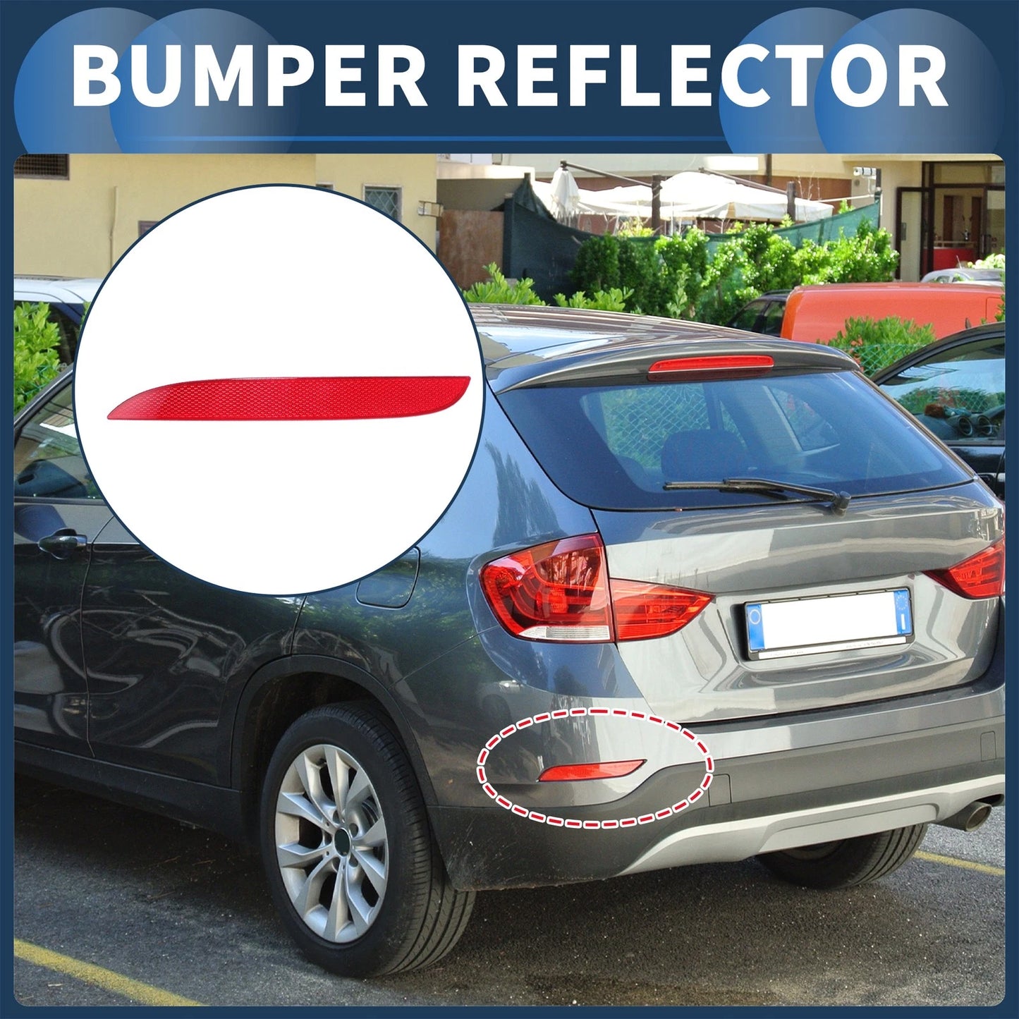 Bumper Reflector No. 63142990863 for BMW X1 E84 (2009–2015) Red Rear Left