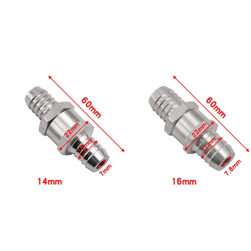 8mm One Way Check Valve Non Return for Gas Diesel Fuel