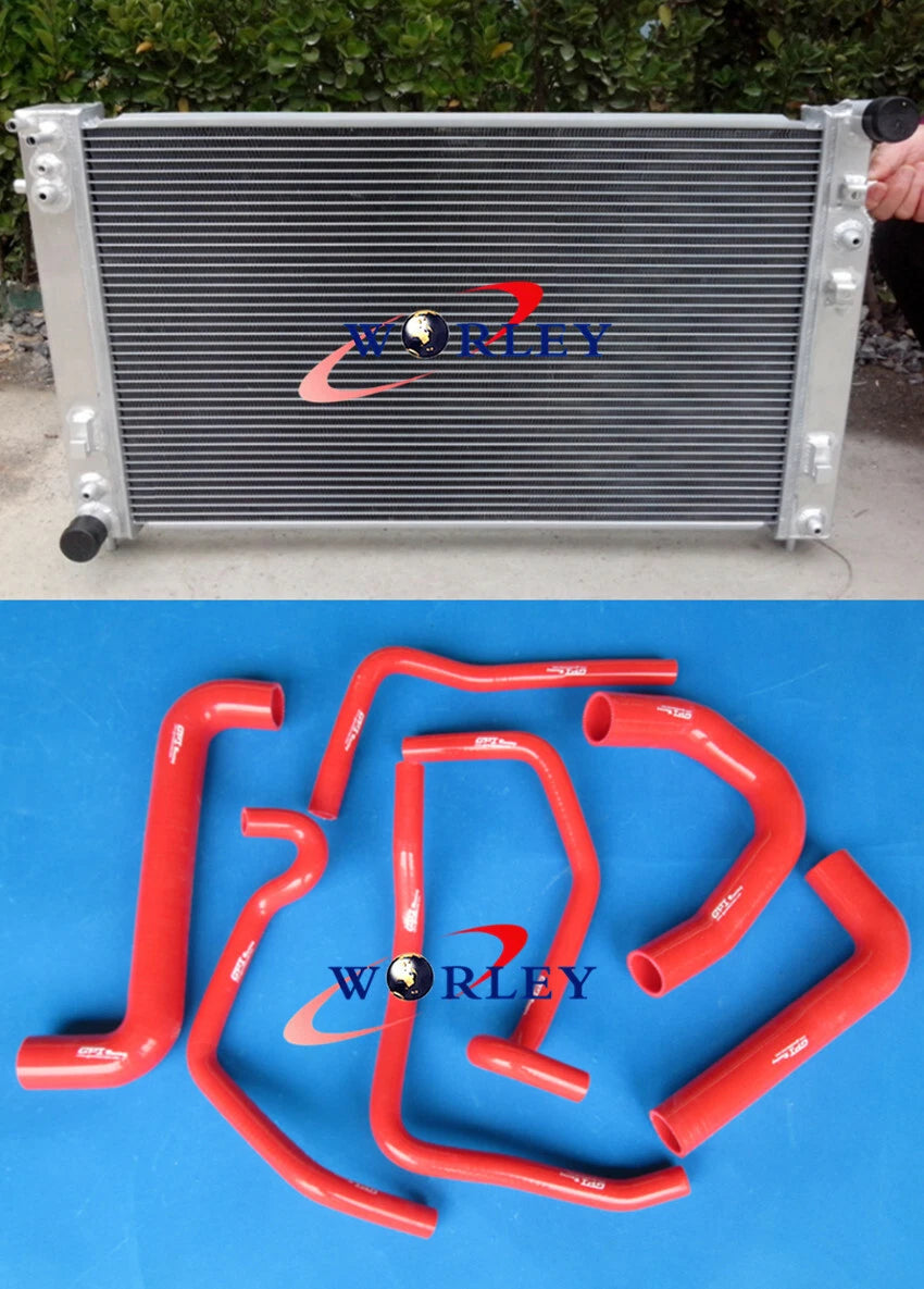 Aluminum Radiator with Red Hose for Holden Commodore VT VX VU HSV (1997–2004)