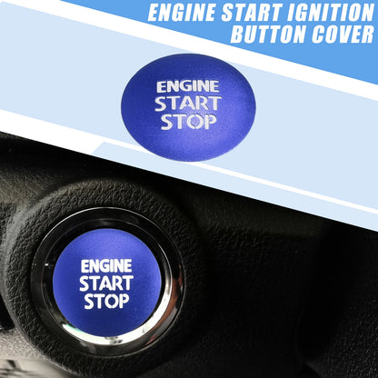 Ignition Button Cover Sticker for Toyota Tacoma (2016–2021) Blue