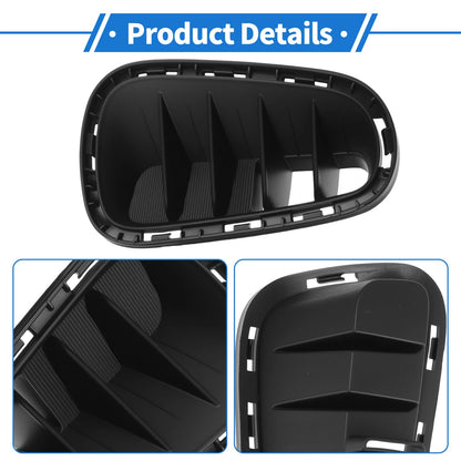 Fog Light Grille for Kia Rio (2018–2020) No. 86524-H9000/86524H9000 Black ABS