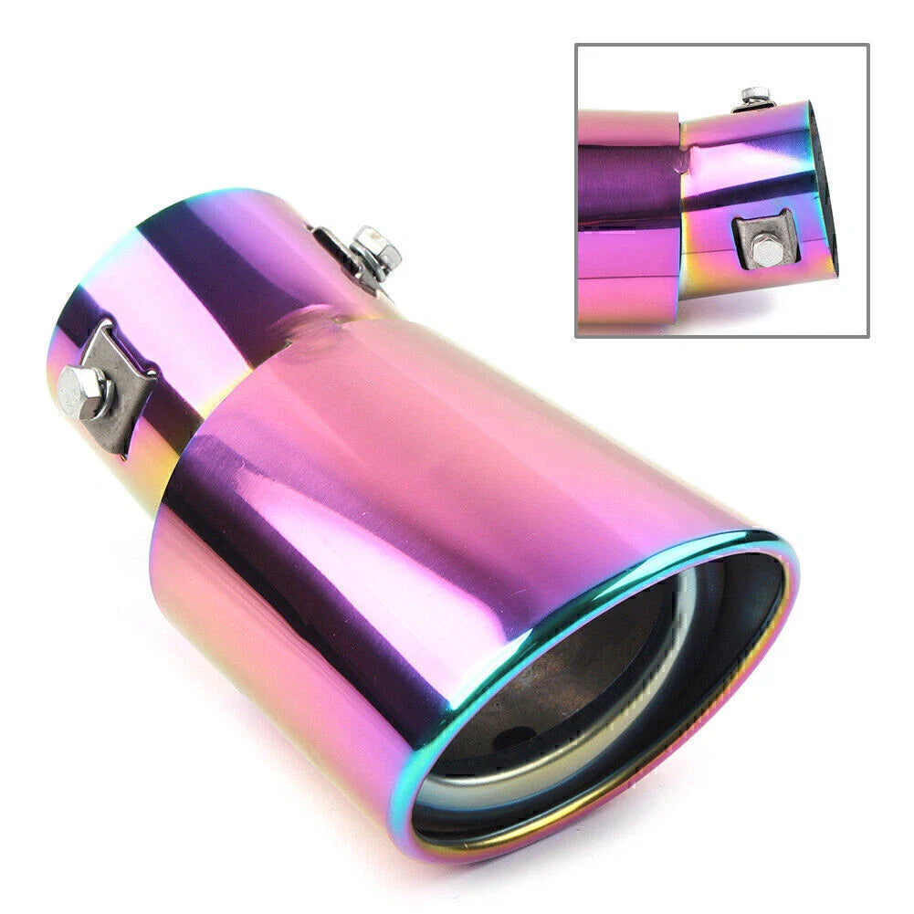 Stainless Steel Rear Exhaust Bent Pipe Tail Muffler Tip for Car Accessories