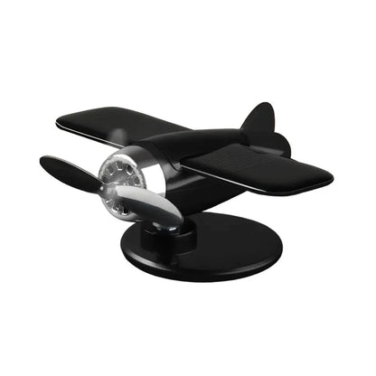 Solar Powered Airplane Ornament for Car Dashboard