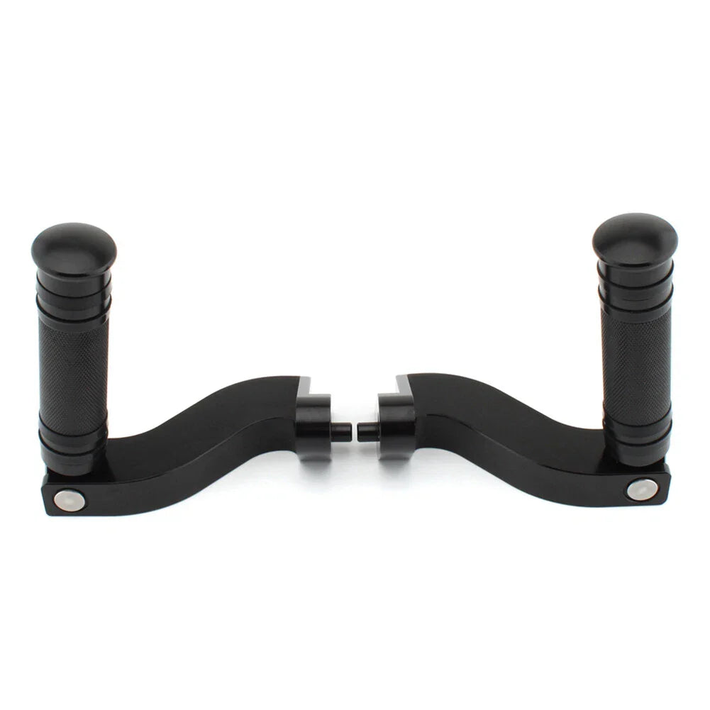 Rear Passenger Foot Pegs for Harley Touring (1993-2023) Black