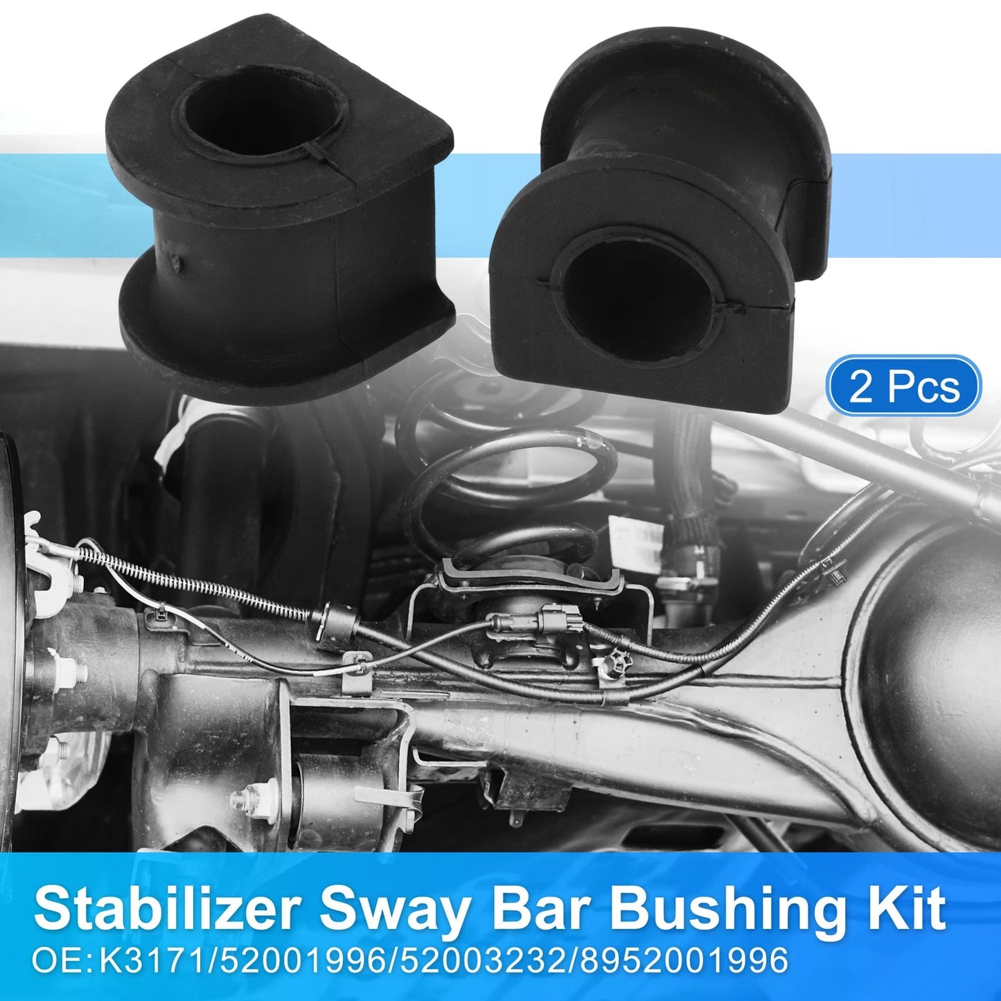 Stabilizer Sway Bar Bushing Kit for Dodge Dakota (1991–1996) No.K3171 Rubber
