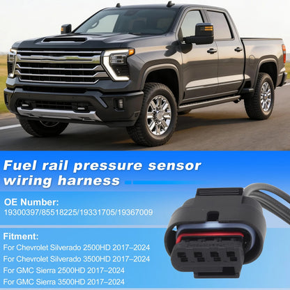 Fuel Rail Pressure Sensor Connector for Chevrolet Silverado 2500HD (2007–2019) No.19300397