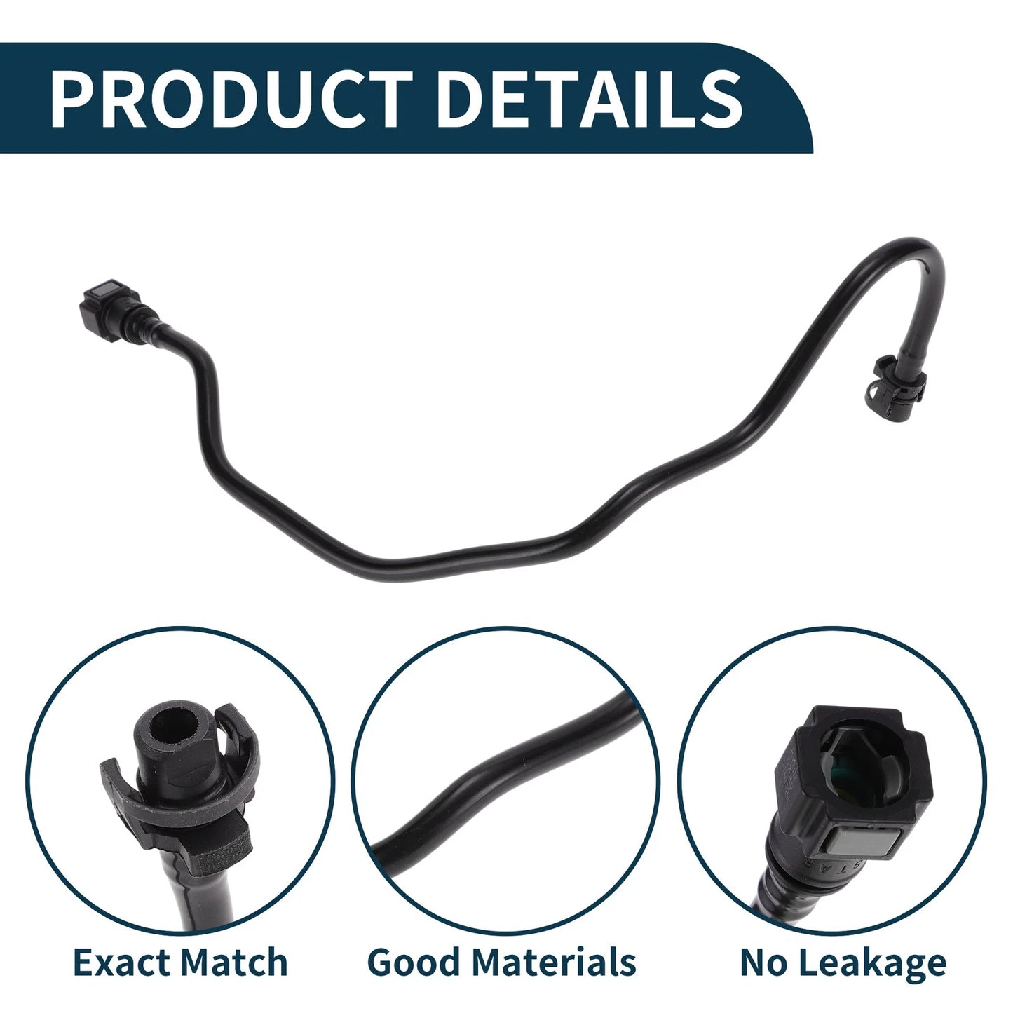 Radiator Hose for Land Rover Range Rover (2013–2021) No.LR035629 Rubber Black