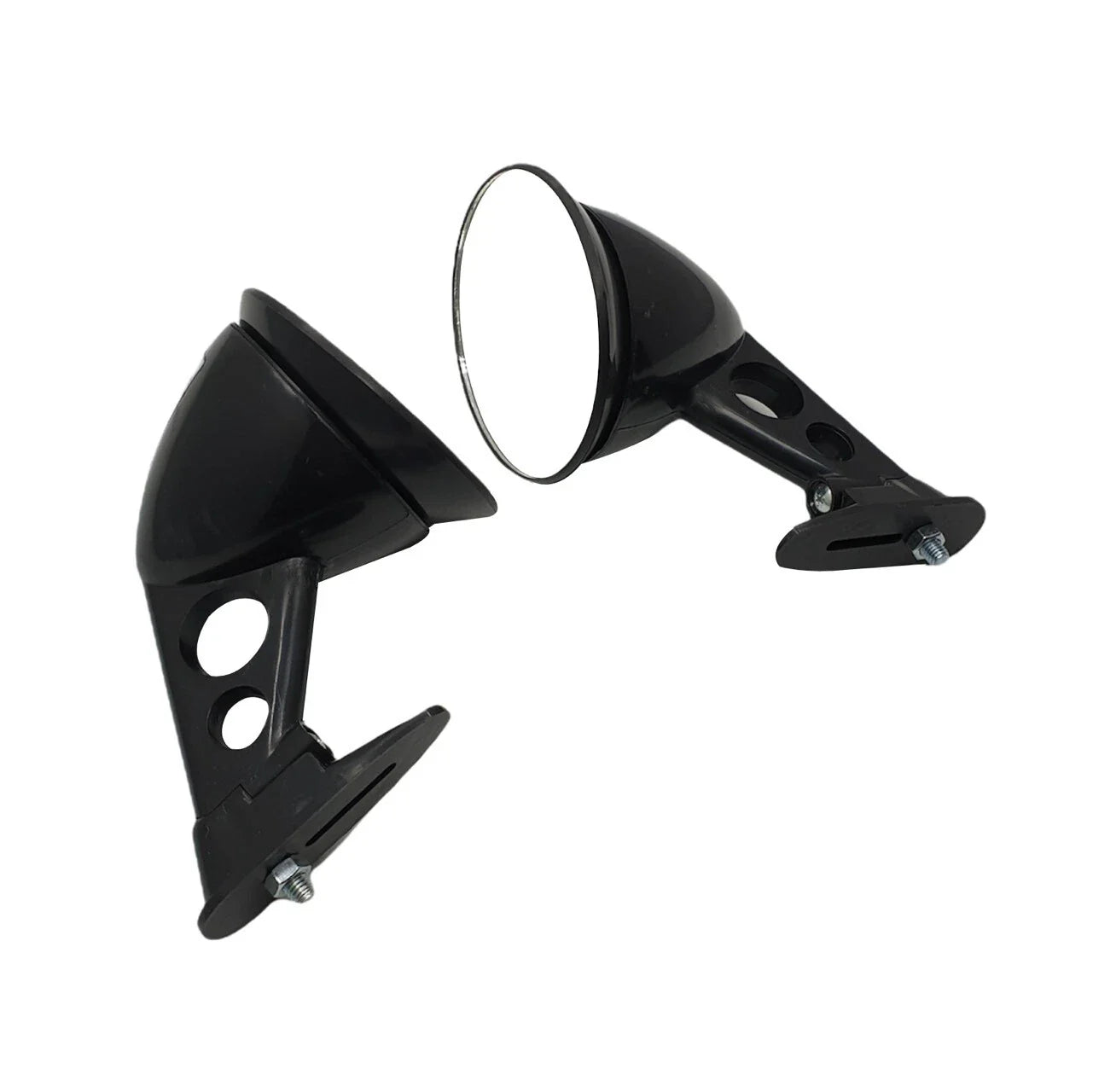 Black JDM Racing Sport Bullet Fender Side Mirror for Universal Fit