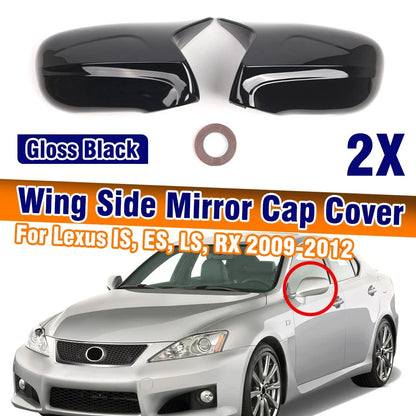 LHD Wing Mirror Cap Covers No Indicators for Lexus IS/ES/LS/RX (2009–2012)
