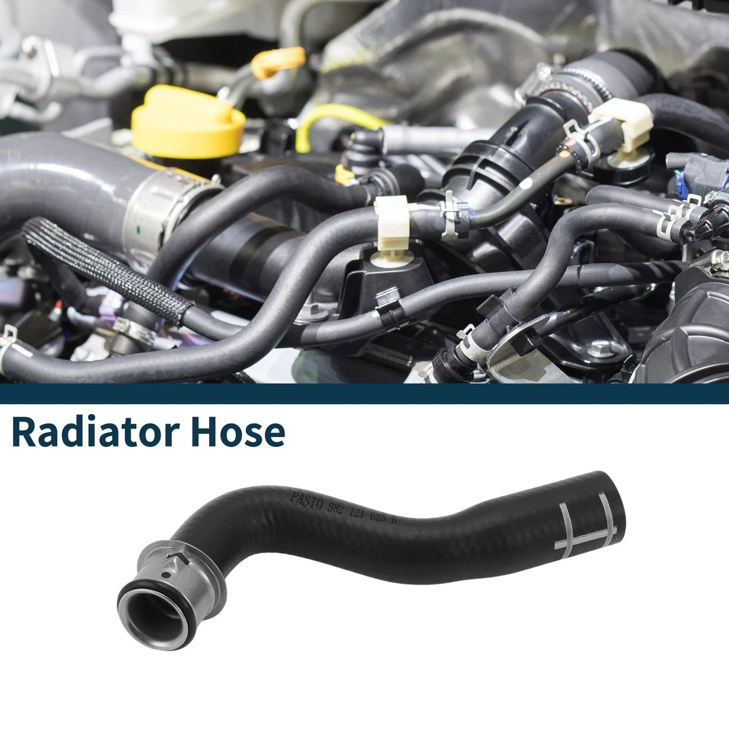 Radiator Hose for Porsche Boxster 2017-2019 Rubber Coolant Pipe