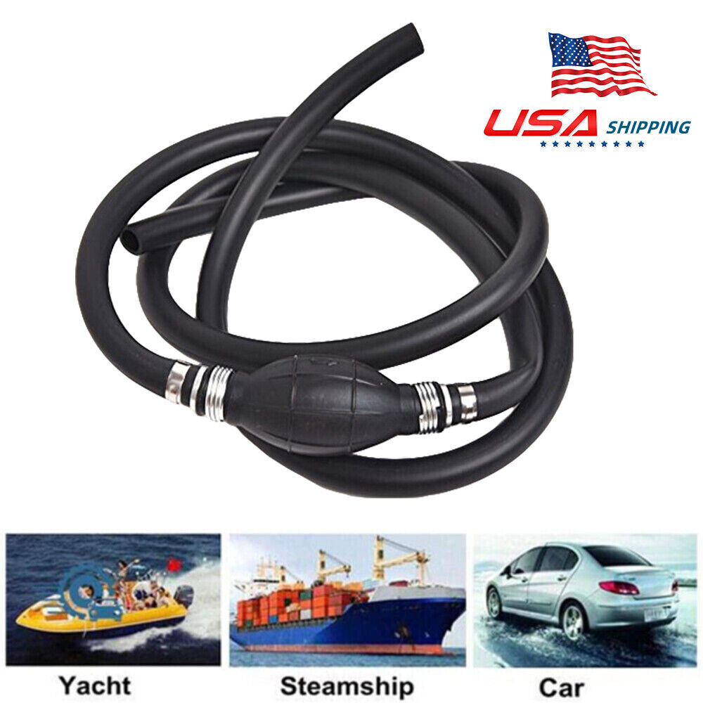 5/16" Fuel Gas Hose Line Assembly with Primer Bulb for Marine Outboard Motors