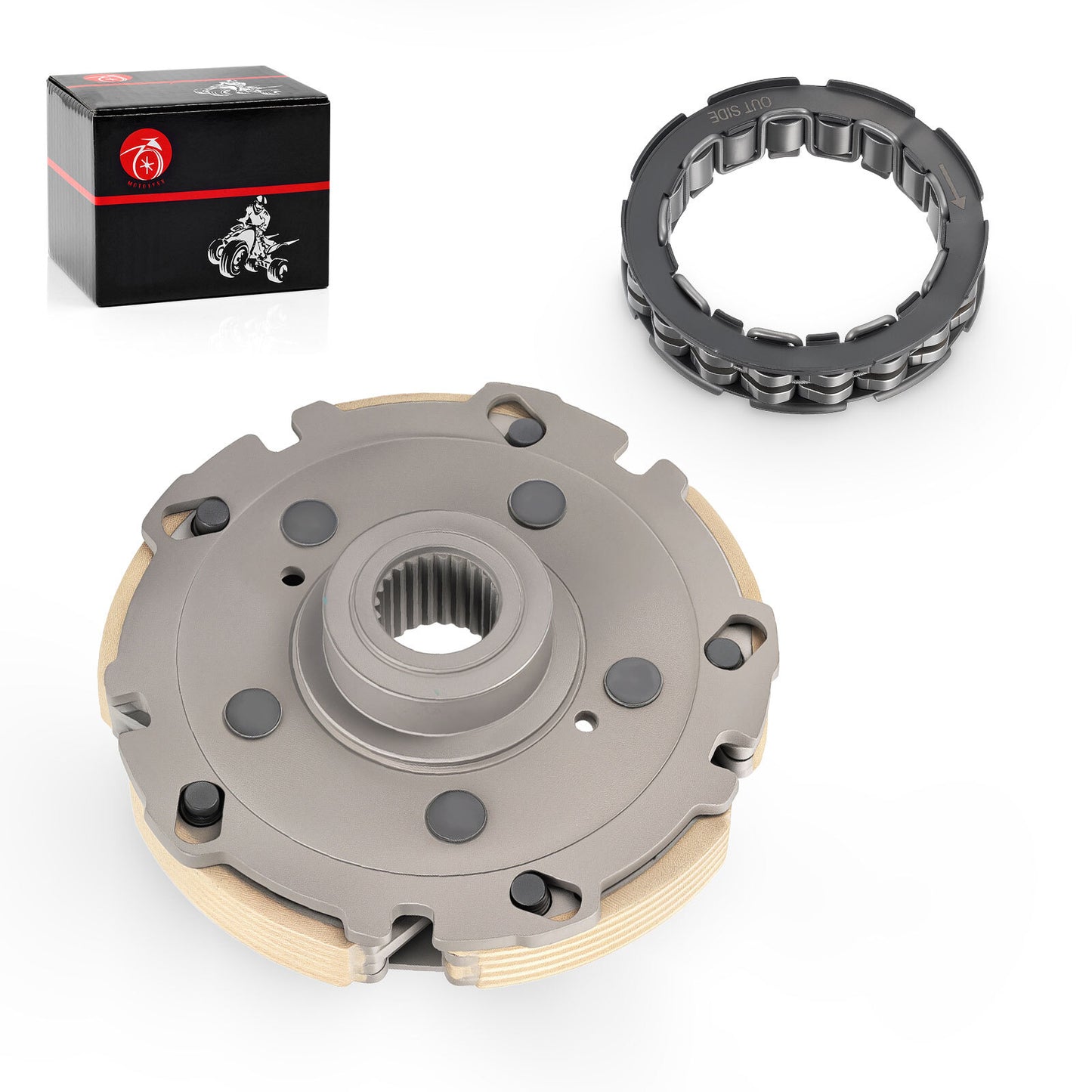 Wet Clutch Centrifugal Carrier & One Way Clutch Bearing for Honda FourTrax (1988–2000)
