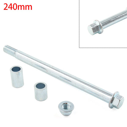 M15x 240mm + 2 Spacers Front Rear Axle for 125cc 140cc Quad Dirt Bike