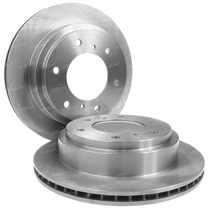 2X Rear Disc Brake Rotors for Mitsubishi Pajero (2000–2013)