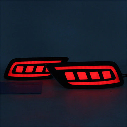 Rear Bumper Light DRL Turn Signal for 19-23 Subaru Forester Red  Left+Right