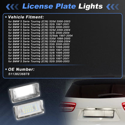 LED License Plate Light for BMW 5 Series Touring (E39) 520d (2000–2003) No. 51138236878