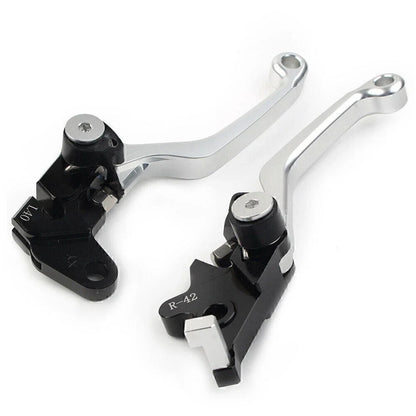 CNC Silver Pivot Clutch Brake Levers for Suzuki DRZ400S/SM/E (2000-2022)