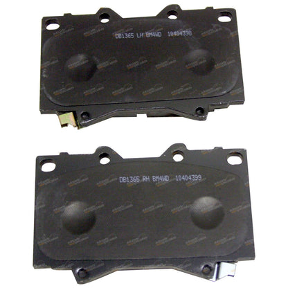 Set of 4 Bendix Front Disc Brake Pads for Toyota Landcruiser (1998–2007)