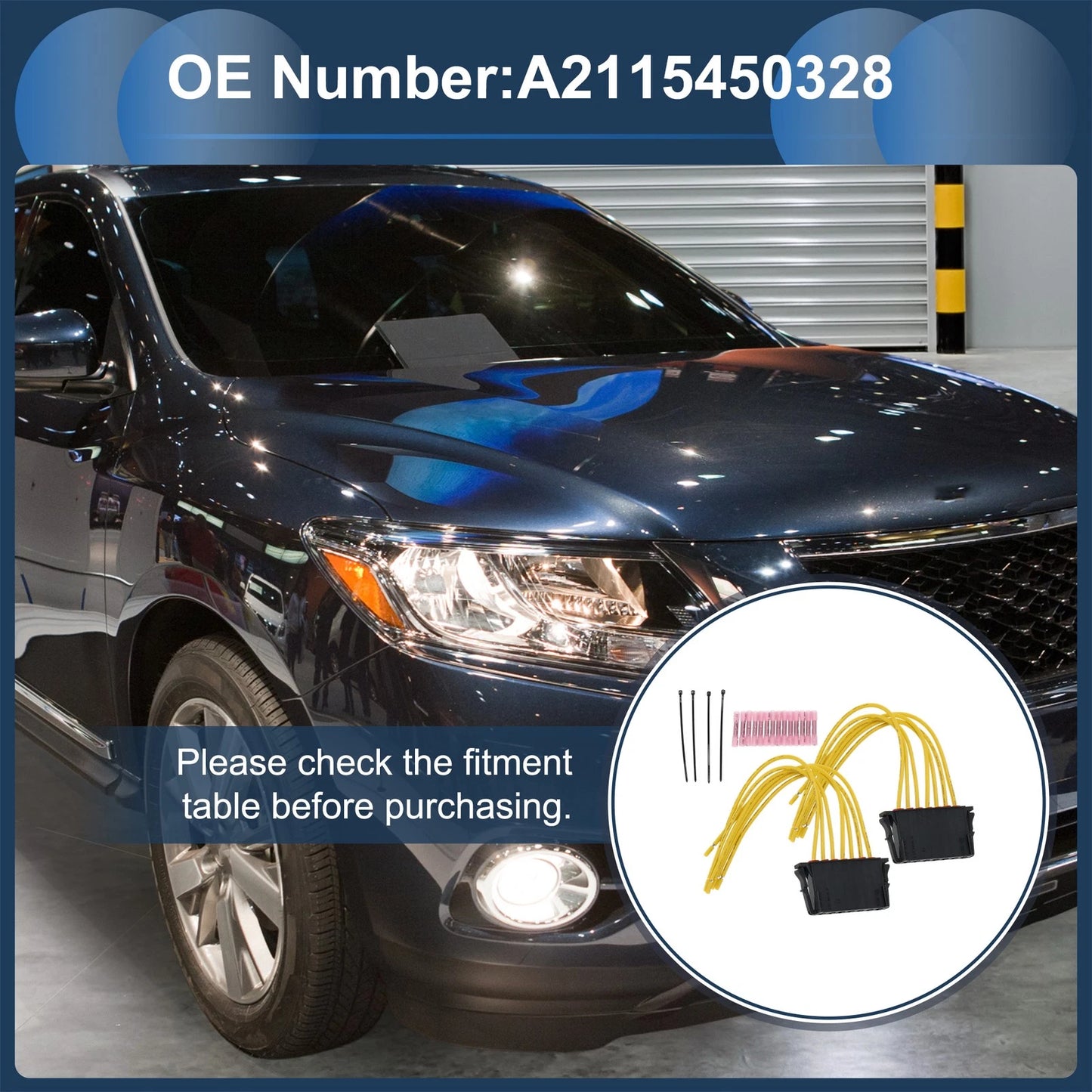 Lamp Wire Harness A2115450328 for Mercedes-Benz C-Class (2002–2007)