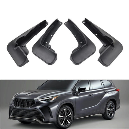 Set of 4 Wheel Mud Flaps Splash Guards for Toyota Highlander (2020–2025)