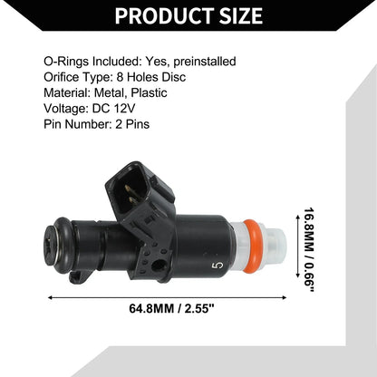 Fuel Injector 1.8L for Honda Civic (2006-2011) - 4 x Black Injectors