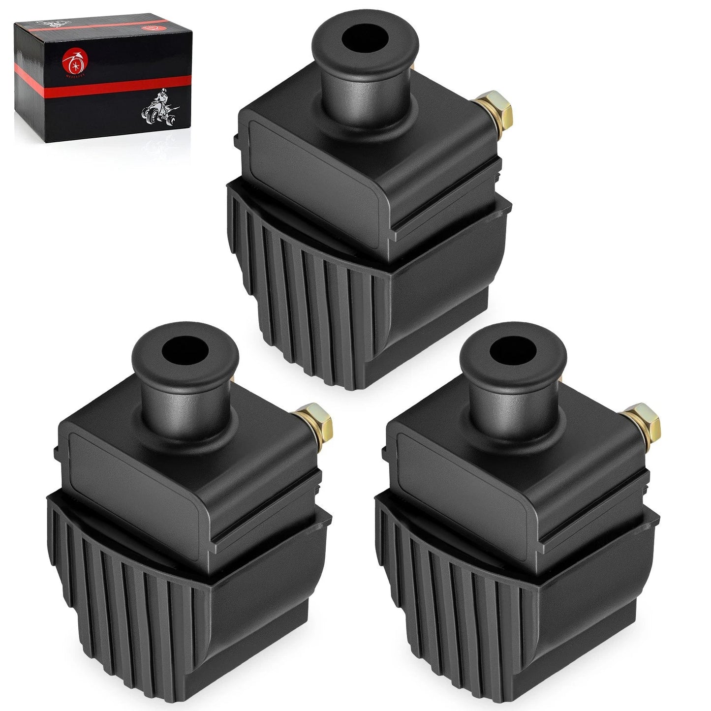 Ignition Coils 3-Pack for Mercury Outboard 25Hp 25 Hp Engine (1980–2006)