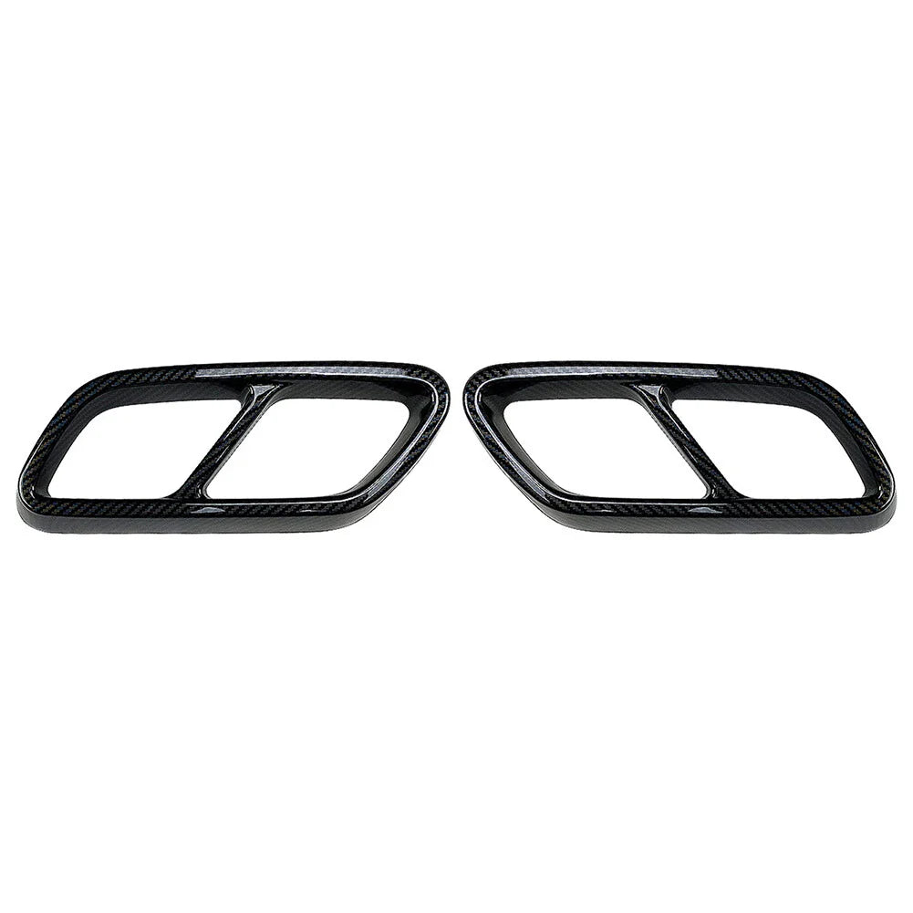 Rear Exhaust Muffler Tail Pipe Covers for Mercedes Benz C-Class (2022-2023)