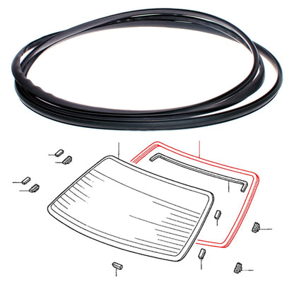 Rear Windshield Moulding Seal for Honda City Type Z (1996–2002)