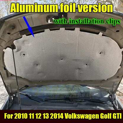 Heat Shield Hood Insulation Pad Liner for Volkswagen Golf GTI (2010–2014)