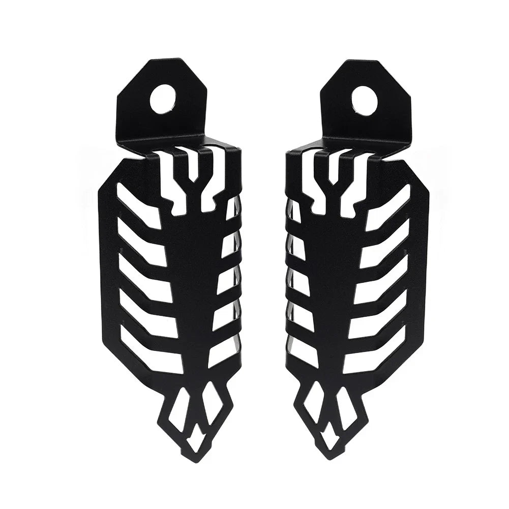 Universal Fork Dust Shock Absorber Spring Covers for Motorcycle ATV - Black