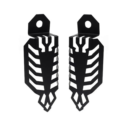 Universal Fork Dust Shock Absorber Spring Covers for Motorcycle ATV - Black