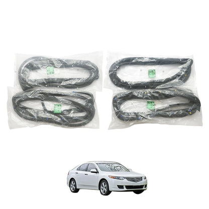 Set of 4 Weatherstrip Rubber for Honda Accord Sedan (2007–2012)