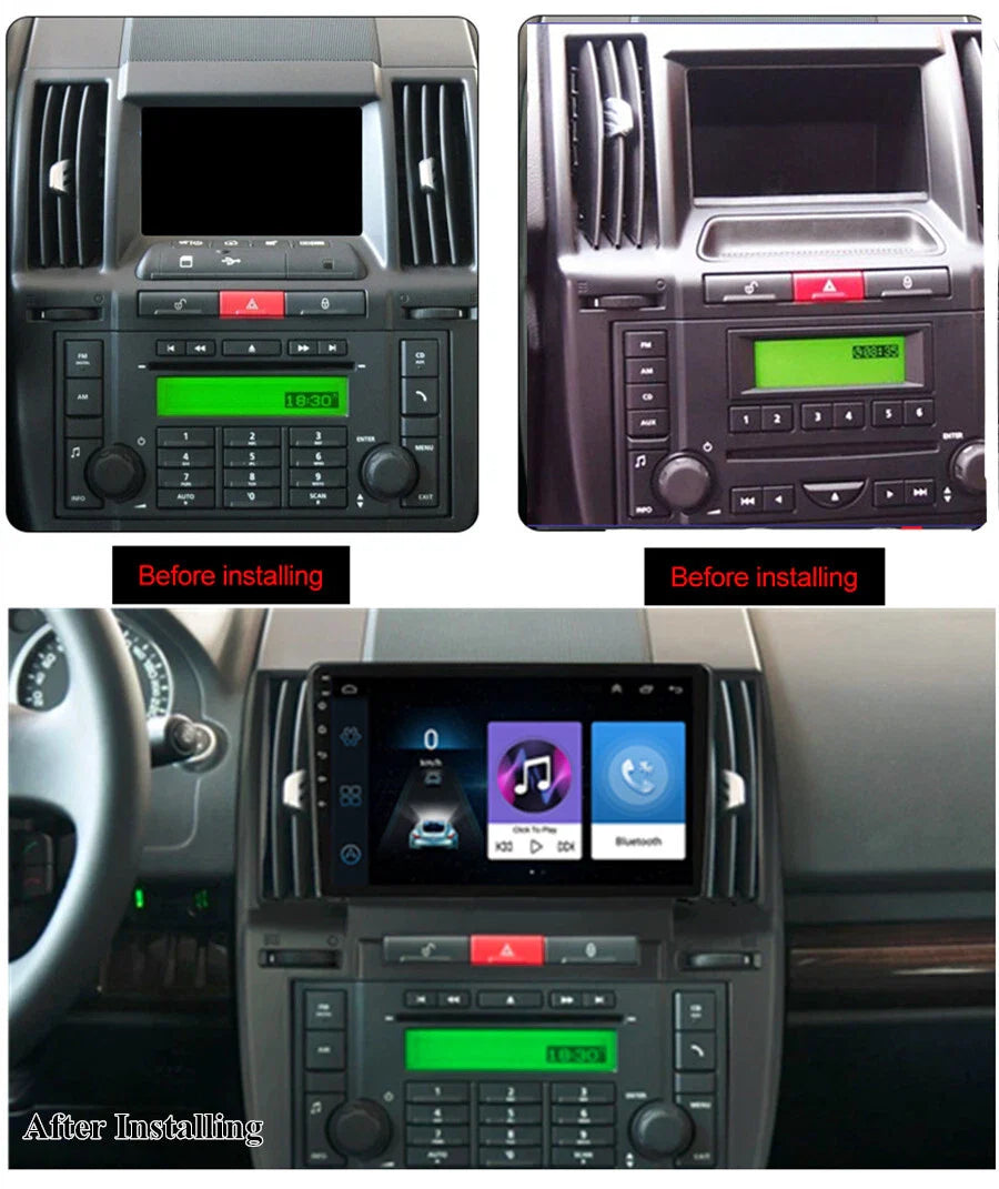 9" Android 11.0 GPS Stereo Radio for Land Rover Freelander 2006-2012