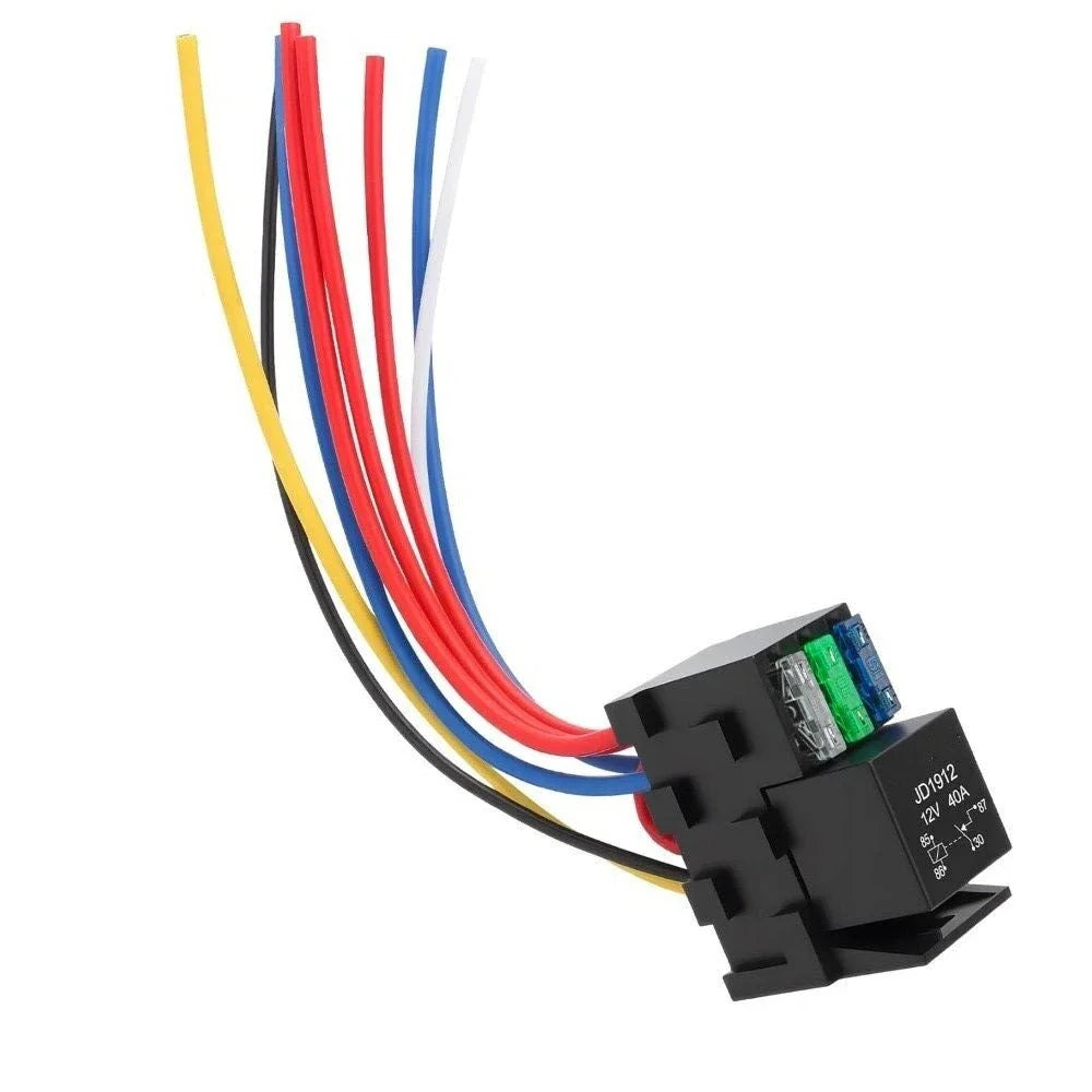 3 x 12V 40A Fuse Relay Kit for Cars, Trucks, Marine, Boats, Jeep