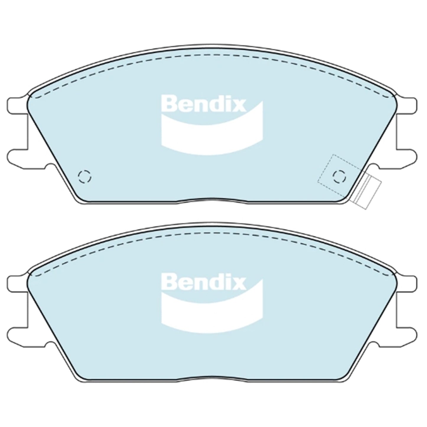 Set of 4 Front Disc Brake Pads for Hyundai S Coupe (1990–1992)