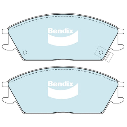 Set of 4 Front Disc Brake Pads for Hyundai S Coupe (1990–1992)